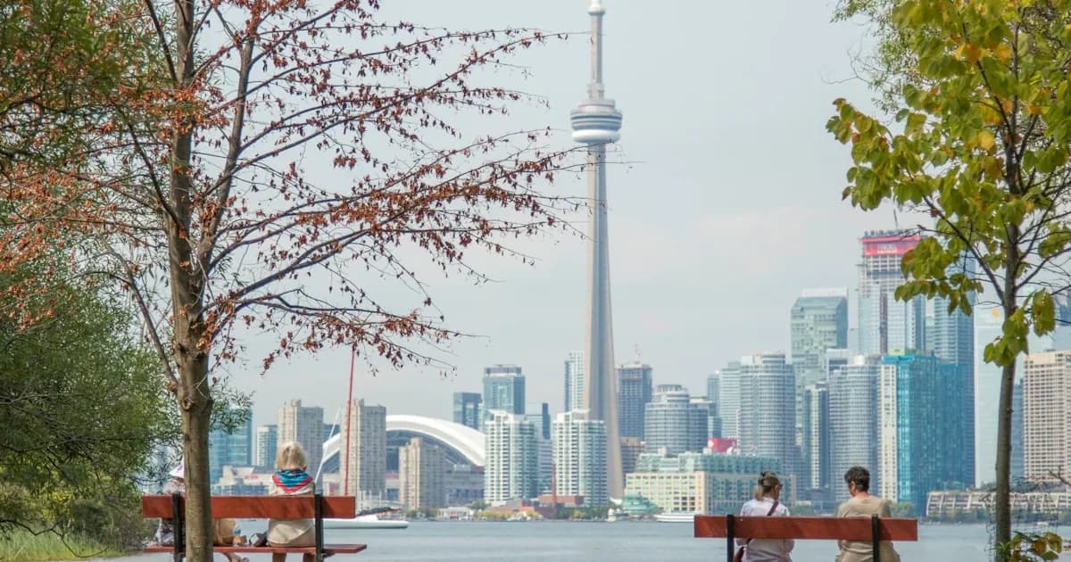 Toronto downtown and CN Tower